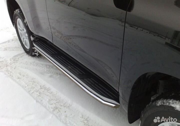 Защита порогов на Land Cruiser Prado 120 прадо 120