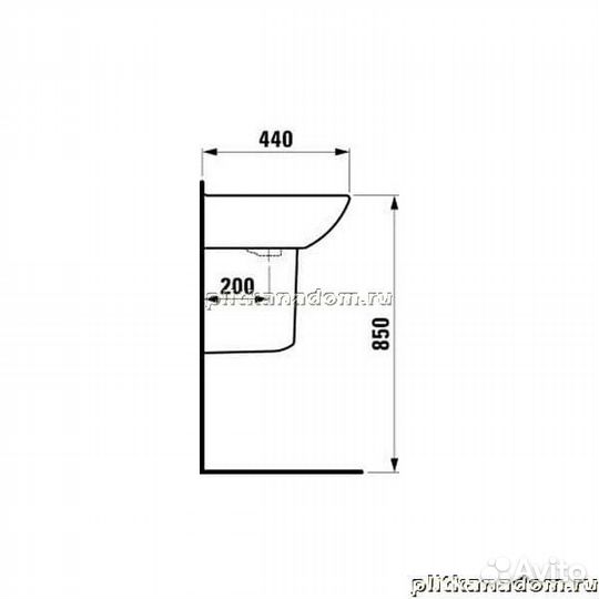 Laufen Pro B 8.1095.1.000.104.1 раковина 55х44