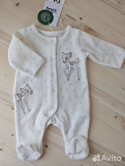 Слип 50 56 62 c&a Бемби, велюровый