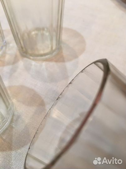 Рюмки стопки граненые 100гр СССР, клеймо октябрь