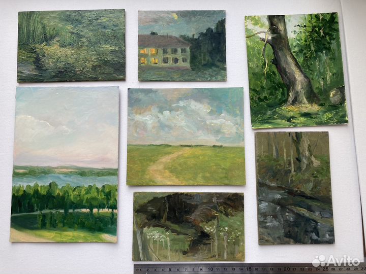 Этюд маслом пейзаж