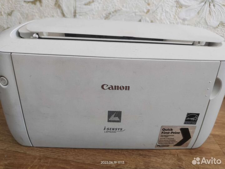 Принтер лазерный lbp 6000 чёрно белый