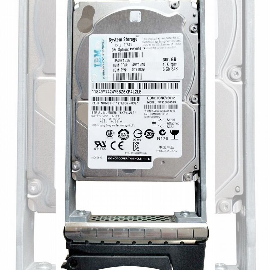 [49Y1836] Жесткий Диск Ibm 300gb Sas 49y1840 2.5 49y1836