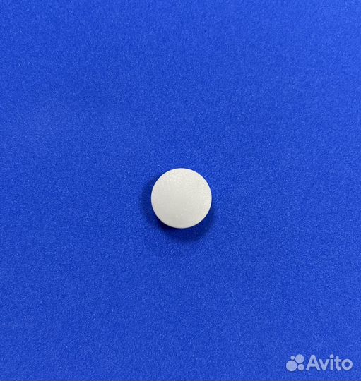 Заглушка круглая св.серая d16 пластиковая (для п