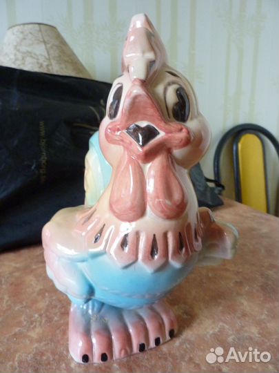 Копилка керамическая и лебедь хрустальный