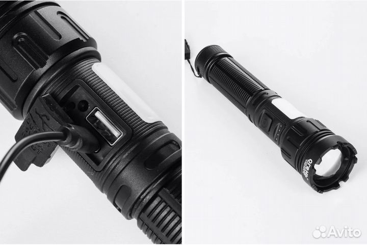 Фонарь аккумуляторный светодиодный c Power Bank