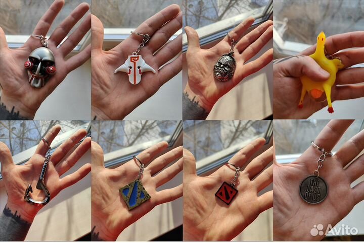Брелки по игровой кино тематике