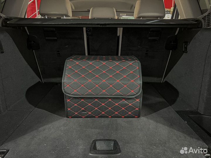 Органайзер M черный, красная строчка 2