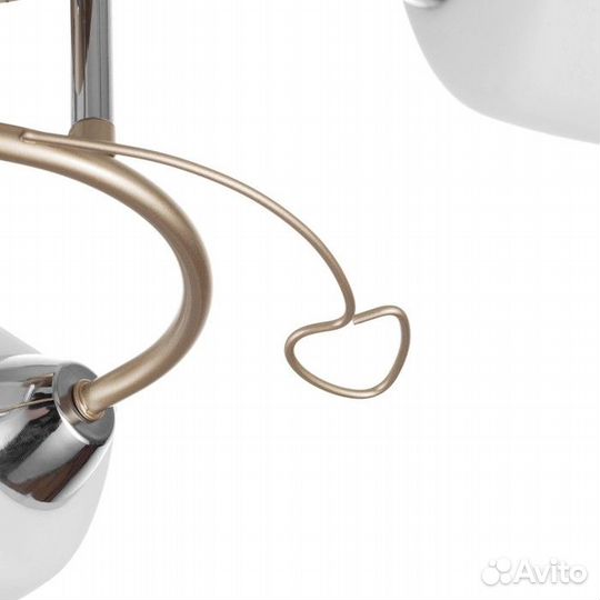 Люстра 'Море' 3х60Вт Е14 золото 52х52х17см