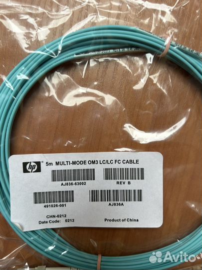 Multi-mode OM3 LC/LC FC Cable, AJ836A