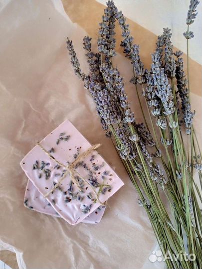 Лавандовое мыло ручной работы