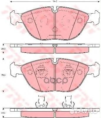 GDB1285 Колодки тормозные audi A8/BMW E38/merce
