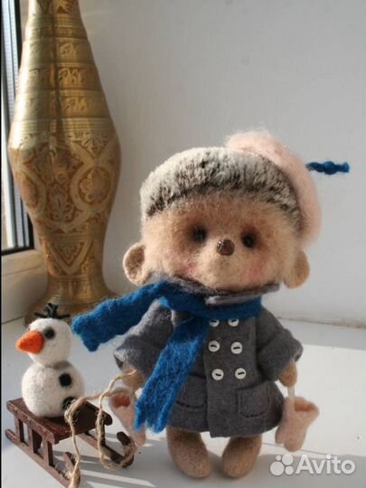 Валянная игрушка. Ёжик. Шерсть