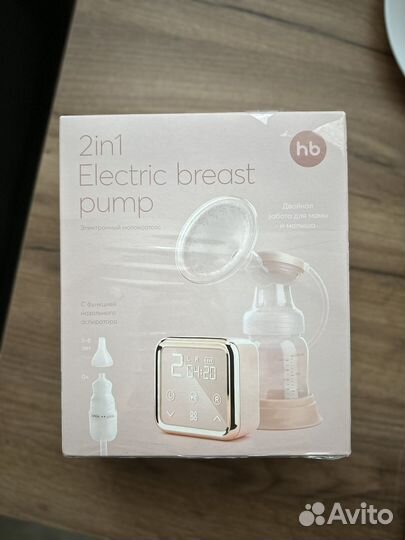 Молокоотсос электрический happy baby 2 в 1