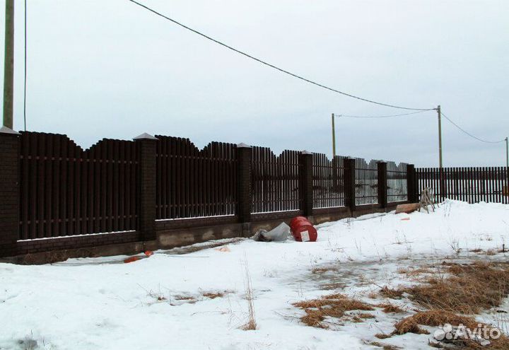 Евроштакетник для забора п образный широкий