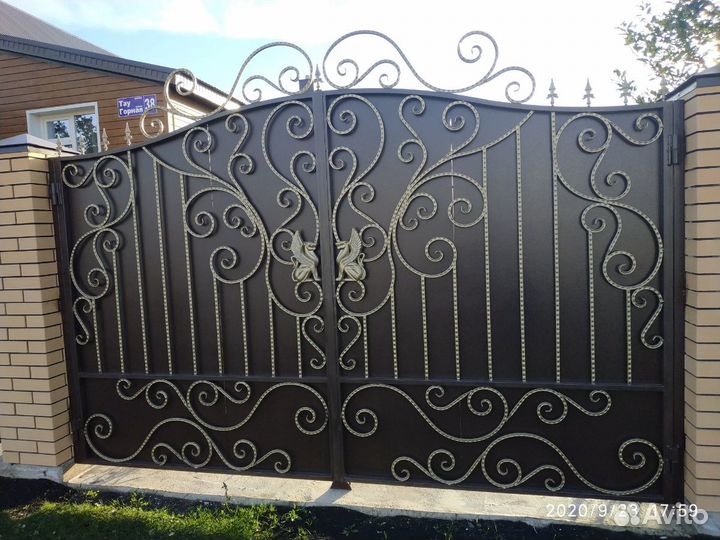 Ворота кованые
