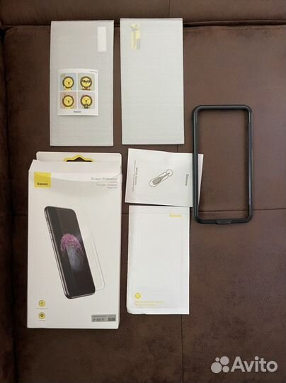 Защитное стекло Baseus для iPhone 2 шт