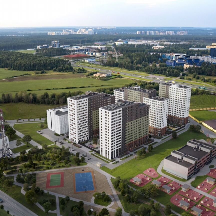 2-к. квартира, 64,4 м², 13/17 эт.