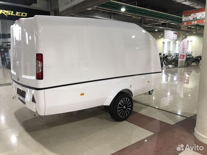 Прицеп Сталкер для перевозки техники. Белый