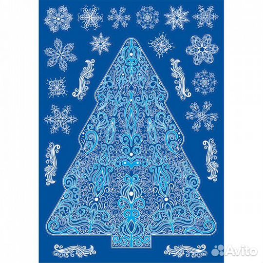 Интерьерная наклейка Северная елочка