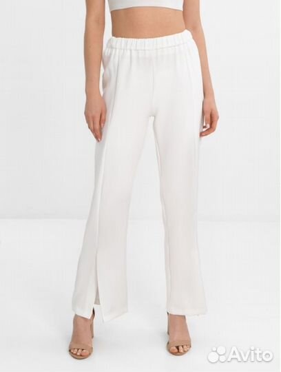 Брюки женские белые М