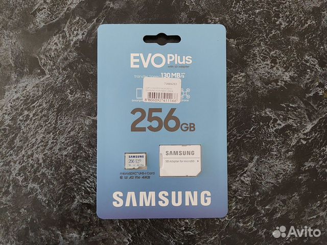 Новая MicroSD Samsung 256gb 4K Оригинал Гарантия