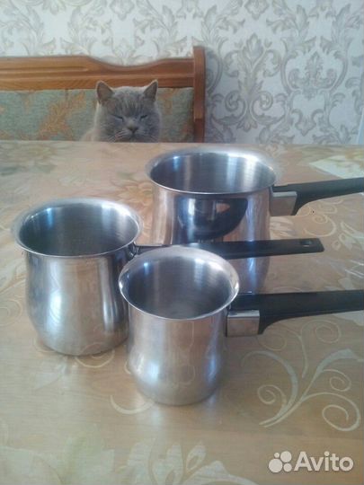 Графин розовое стекло Турки для кофеманов