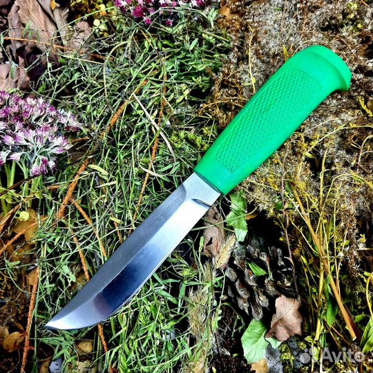 Финка Ромб, 95Х18, резинопластик (цвет зелёный)