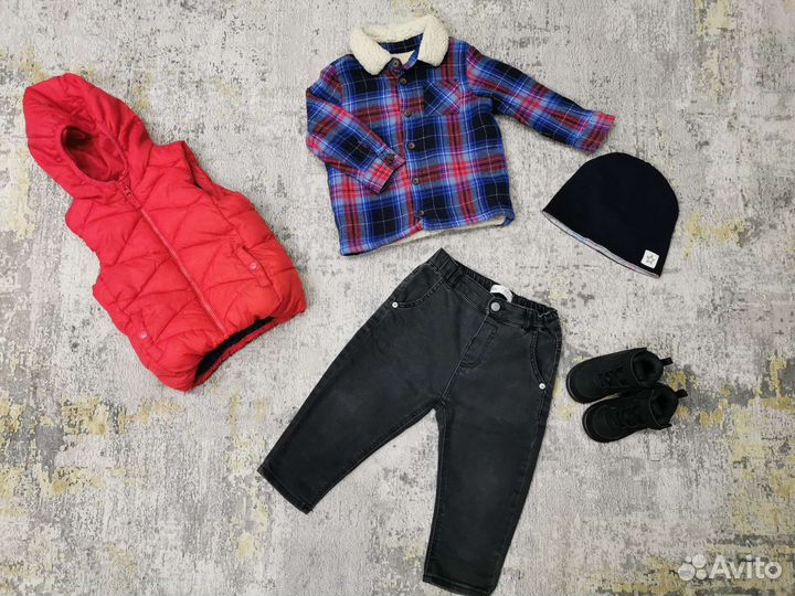 Вещи пакетом на мальчика zara h&m next 86-92