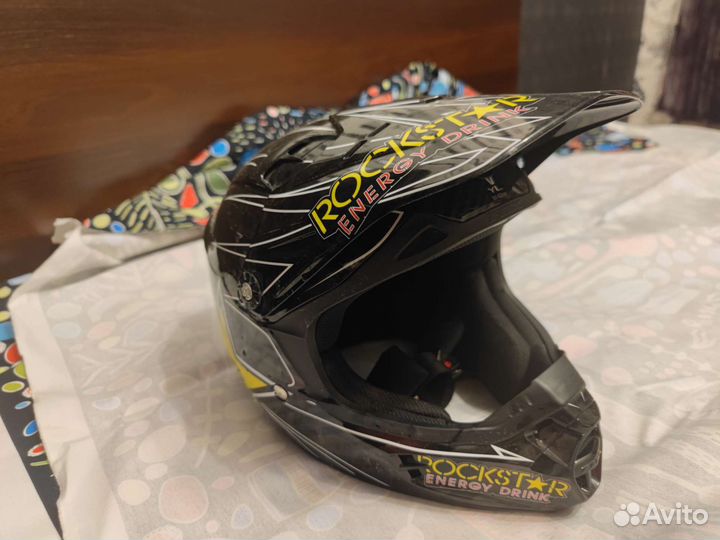 Мото вело шлем FOX Rockstar для подростков