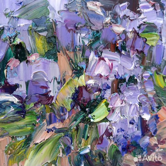 Сирень картина маслом