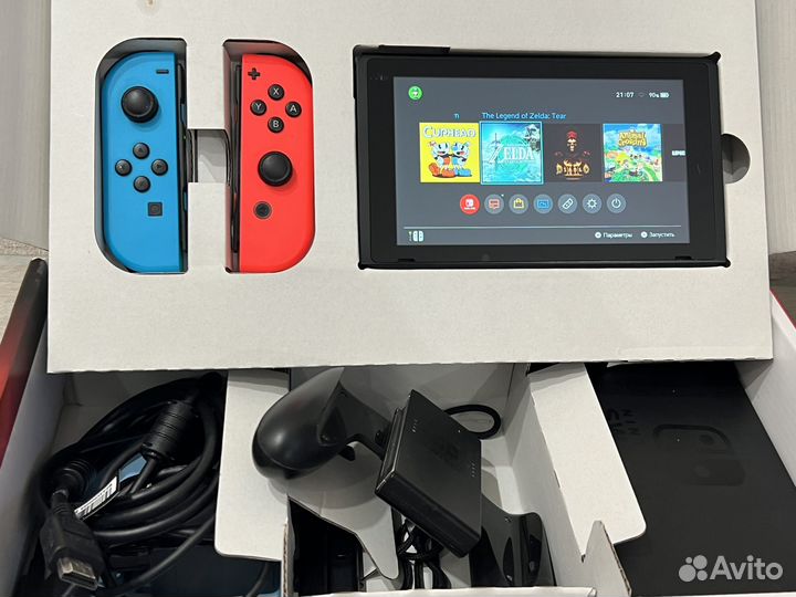 Nintendo Switch с коробкой Прошитая Чипом