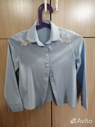 Блузки школьные для девочки 122