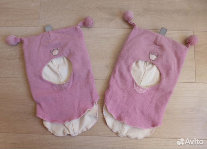 Шапки пакетом на 3-4 г и шлем киват 2 размер