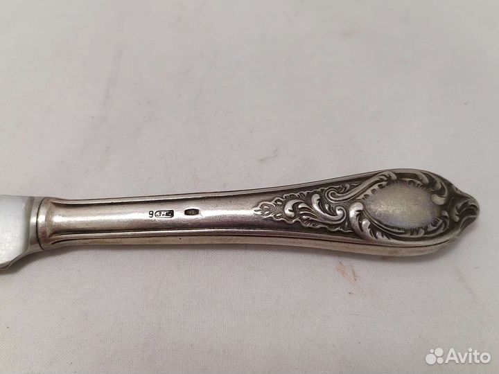 Нож столовый. Серебро 875 проба