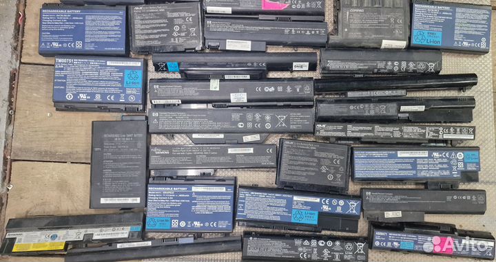Аккумуляторы для ноутбуков 52шт