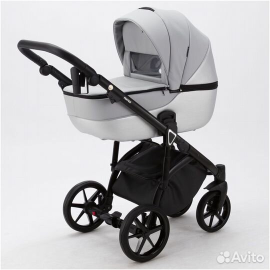 Коляска 2 в 1 Adamex Mateo ECO sd-5 Серая #376519