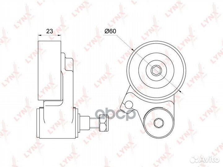 Натяжитель ремня грм MMC outlander (CW6W) 3.0 0