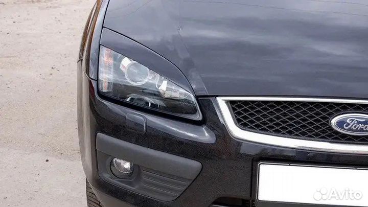 Реснички на фары ford focus2 дорейстайл