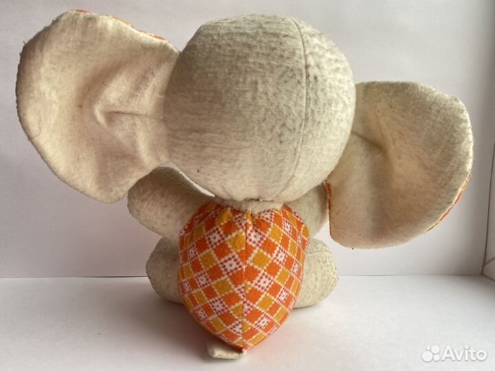 Слоник слоненок мягкая игрушка СССР 60 целый 24 см