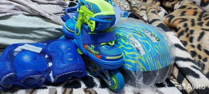 Детские ролики и защита,новые