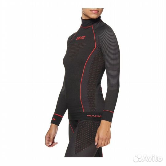 Термокофта sixs TS3W CU Black/Red, 3XL/4XL