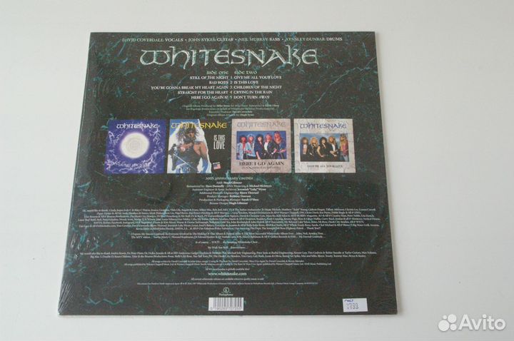 Пластинка Whitesnake 1987 EU 2018 RSD lim 6500