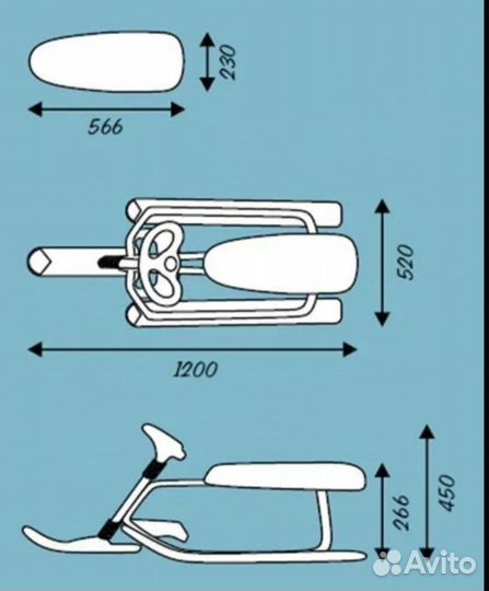 Детский снегокат