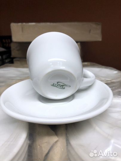 Кофейные фарфоровые чашки и блюдца Польша lubiana