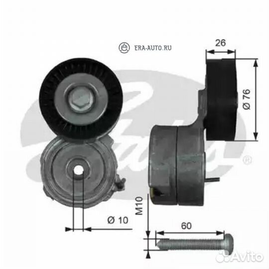 Gates T38423 Ролик натяжной ремня грм