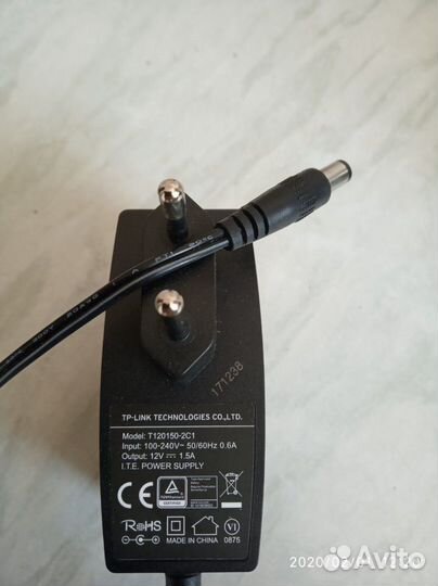 Блок питания 12v.1,5A