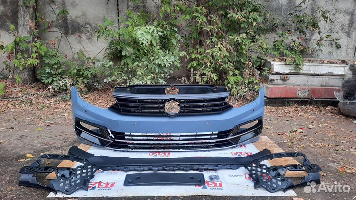Передний бампер volkswagen passat B8 R-line