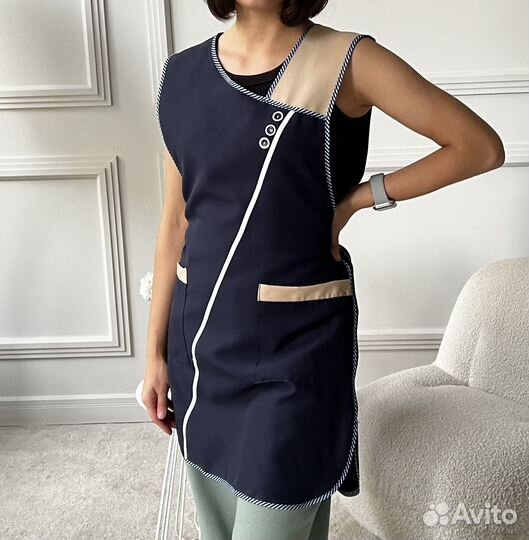 Фартук (сарафан) рабочий женский габардин