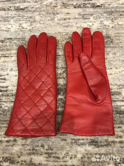 Перчатки женские кожаные размер 6.5